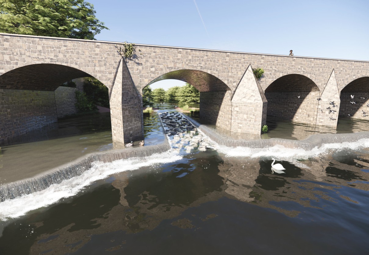 View of Llanfoist Bridge